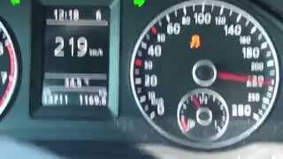 VW Scirocco 14 TSI 220 HP DSG 0220 Kmh Acceleration  Revo 100 Oct H [upl. by Montfort]