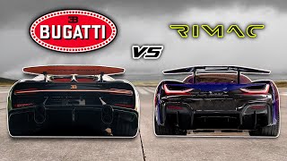 Bugatti Chiron SS vs Rimac Nevera TOP SPEED Drag Race 250 MPH [upl. by Salvadore104]