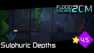 🌊Sulphuric Depths Sulphurous Sea Prequel  Insane ⭐45  Flood Escape 2 Community Maps [upl. by Noivax314]