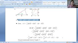 1ère spé produit scalaire 17p251 Formules du produit scalaire dans 4 cas [upl. by Fraya]