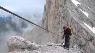 Discovery Dolomites Via Ferrata Punta Penia  Marmolada [upl. by Matthiew574]