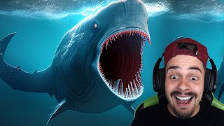 BLOOP O MONSTRO MARINHO DE 100 METROS  Feed and Grow Fish [upl. by Eilrahs]