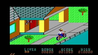 Paperboy 1 for DOS EGA graphics and PCspeaker [upl. by Ilke564]