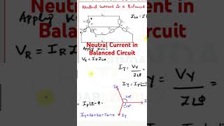 Neutral current in Balanced Circuit threephase starconnection deltaconnection current [upl. by Jovi]