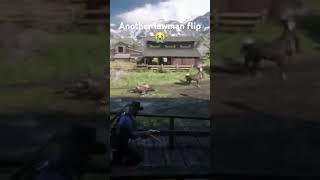 Lawman flips on his horse again reddeadredmption arthurmorgan gaming [upl. by Wilek]