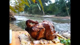 ROASTED CHICKEN PRIMITIVE BACK TO THE NATURE [upl. by Eimyaj]