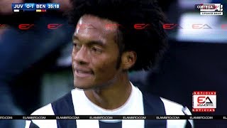 LESION JUAN GUILLERMO CUADRADO  JUVENTUS 2017 [upl. by Yrrehc]