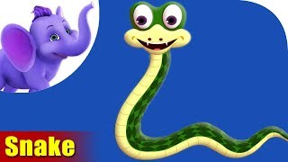 Snake Rhymes Snake Animal Rhymes Videos for Children [upl. by Deery]