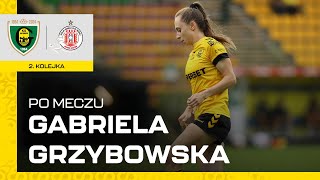 Gabriela Grzybowska po meczu GKS Katowice  Resovia Rzeszów 70 17082024 [upl. by Ordisi123]