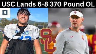 Elijah Vaikona Commits To USC  USC Football Recruiting News [upl. by Finley]