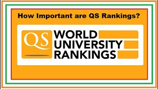 How important are QS Rankings  QS World University Rankings  Foreign Admission 202223 [upl. by Yur]