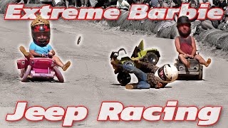 EXTREME BARBIE JEEP RACING 2023 Boggs and Boulders [upl. by Inness]