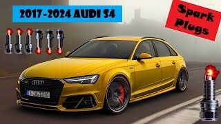 20172024 Audi S4 30T V6 Turbo Spark Plugs Ignition Coils Replacement Repair automobile audi diy [upl. by Ylam]