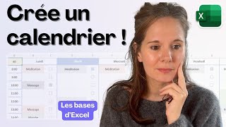 Comment créer un calendrier sur Excel [upl. by Airbmak637]