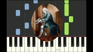 piano tutorial quotBADINERIEquot JS Bach classic BWV 1067 with free sheet music [upl. by Aeneas]