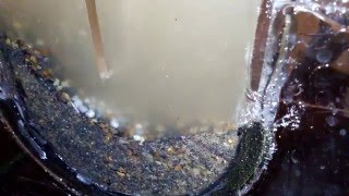 Ohio Gold Prospecting new DIY underflow gold sluice build  round 2  test case 5 Jan 2016 [upl. by Afesoj575]