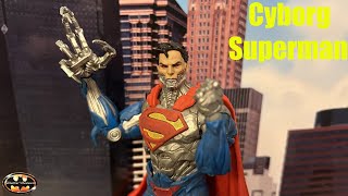 McFarlane DC Multiverse Cyborg Superman New 52 Action Figure Review amp Comparison [upl. by Oza]