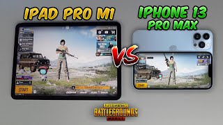 iPad Pro M1 vs iPhone 13 Pro Max Speed test PUBG MOBILE M1 vs A15 Bionic Chip [upl. by Libre]