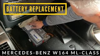 How to Replace Mercedes ML350 W164 Battery  The Complete Guide [upl. by Iorio]