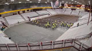 Timelapse Ridder Arena Concrete Pumping [upl. by Alehc]