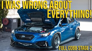 2023 Subaru WRX Goes Full Cobb Completely Changed my opinion on the New WRX [upl. by Yntruoc]