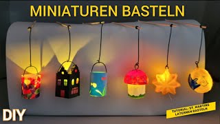 Tutorial Mini St Martins Laternen basteln  DIY create mini St Martins lanterns [upl. by Farman]