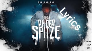 CAPITAL BRA EINSAM AN DER SPITZE LYRICS [upl. by Onifled]