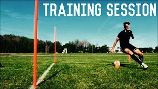 Full Training Session  Attacking Drills For Footballers Soccer Players  Individual Training [upl. by Yttig283]