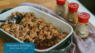 Kruidige crumble met peer en bessen  Karolas Kitchen [upl. by Orel251]