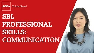 Strategic Business Leader professional skills communication [upl. by Nosna76]