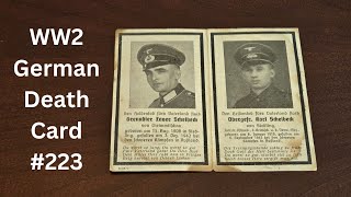 WW2 German Death Card 223 [upl. by Darnoc]