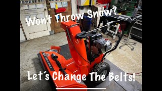 Ariens Deluxe 28 Snowblower Belt Replacement [upl. by Enohs494]