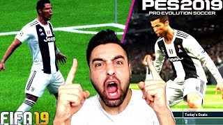 FİFA 19 VS PES 2019 GOL SEVİNÇLERİ  HANGİSİ DAHA GÜZEL [upl. by Demahom]