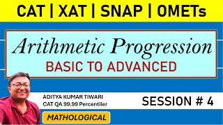 Arithmetic Progression 4  Sequence amp Series  CAT 2024 QUANT  Algebra  Quantitative Aptitude [upl. by Yednarb]