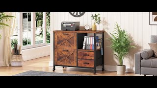 SEDETA 315 Inch 4 Drawers File Cabinet Farmhouse Filing Cabinet for Home Office [upl. by Aubry]