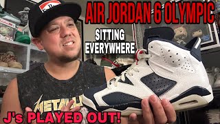 Air Jordan’s PLAYED OUT Olympic 6 On Feet Review Sitting EVERYWHERE [upl. by Arracat705]