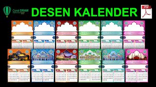 Design Kalender Dinding islami lengkap [upl. by Pyszka]