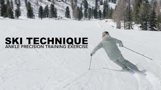 SKI Technique  Ankle Precision Training Exercise [upl. by Anes]