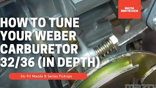 How To Tune Your Weber Carburetor 3236 in depth [upl. by Kiefer316]