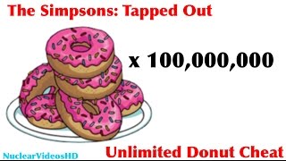 The Simpsons Tapped Out InGame Unlimited Donuts Glitch [upl. by Radec279]