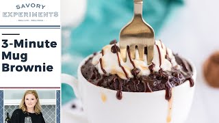 5 Minute Mug Brownie Recipe [upl. by Pevzner313]