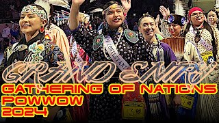 Grand Entry l Fri Gathering of Nations GON Powwow 2024 [upl. by Kho]