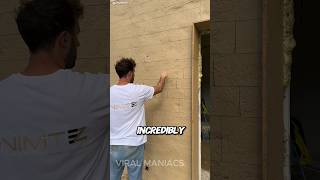 This Guy Can Create A Fake Stone Wall That Looks So Real shorts [upl. by Naggem]