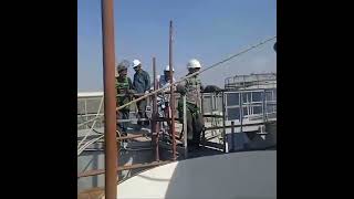 oil tank roof erection [upl. by Khichabia]