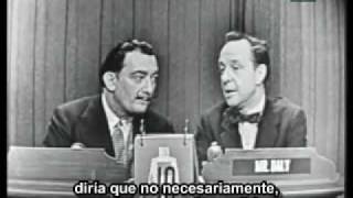 Dalí en un programa de entretenimientos español [upl. by Repmek]