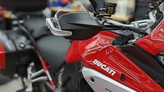 Ducati Multistrada V4 Touring Handguard Install [upl. by Alaine]