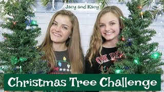 Christmas Tree Challenge 2017  Jacy and Kacy [upl. by Bernadine]