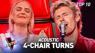 Mesmerizing ACOUSTIC 4Chair Turn Blind Auditions on The Voice [upl. by Derag673]