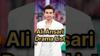 Ali Ansari Drama List aliansari aliansaridrama aliansaridramas pakistanidrama [upl. by Debbie]