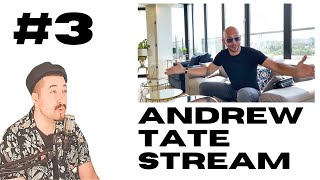 Andrew Tate Stream 3 SUB TO THE NEW CHANNEL [upl. by Nahte492]